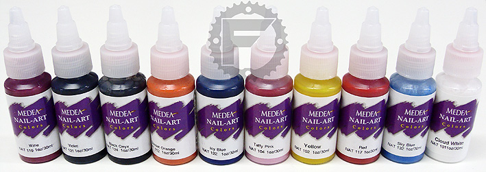 10 Colori basic per Nail Art Medea per aerografo
