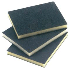 Spugna abrasiva fine per opacizzare le superfici da aerografare